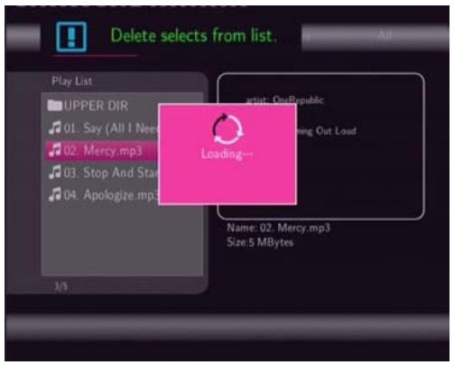 EMTEC HDD MOVIE CUBE S800 - Browsing the playlist - 3