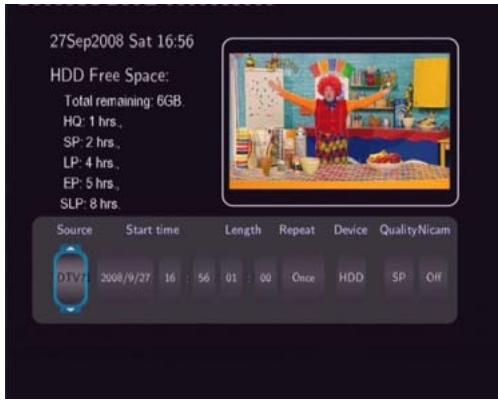 EMTEC HDD MOVIE CUBE S800 - Create a New Schedule - 2