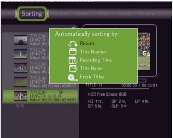 EMTEC HDD MOVIE CUBE S800 - Sorting Files - 1