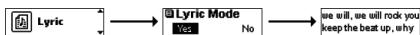 EMTEC LECTEUR MP3 C205 - Mode paroles - 1