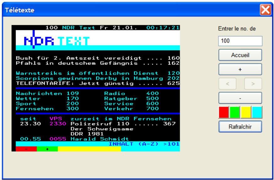 EMTEC TUNER TNT S801 - Télétexte (disponible pour la TNT ou la TV analogue PAL) - 1