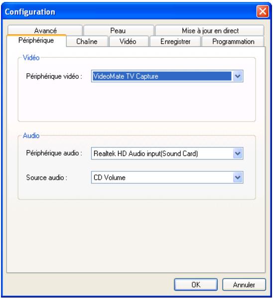 EMTEC TUNER TNT S801 - Configuration du périphérique - 1