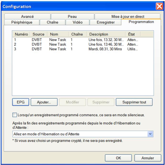 EMTEC TUNER TNT S801 - Programmation de l'enregistrement d'une émission - 1