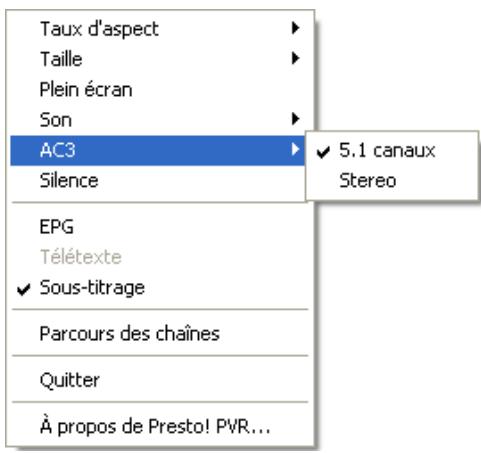 EMTEC TUNER TNT S801 - Menu à l'écran - 4