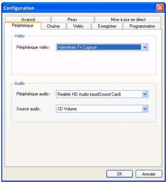EMTEC TUNER TNT S810 - Configuration du périphérique - 1