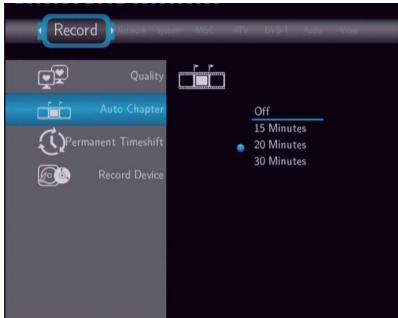 EMTEC HDD MOVIE CUBE P800 - Changing Record Settings - 2