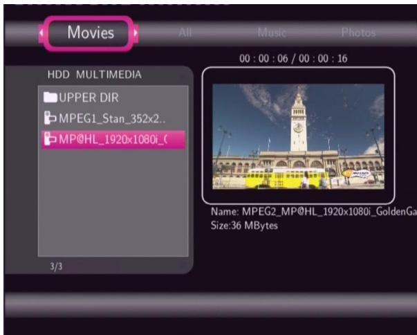 EMTEC HDD MOVIE CUBE S120 - Browsing Movies - 1