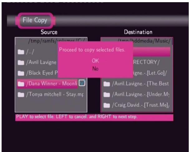 EMTEC HDD MOVIE CUBE S120 - File Copy Menu - 5