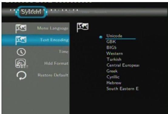 EMTEC HDD MOVIE CUBE S120 - Text Encoding - 1