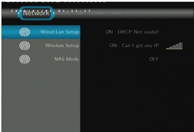 EMTEC HDD MOVIE CUBE S120 - Changing Network Settings - 1