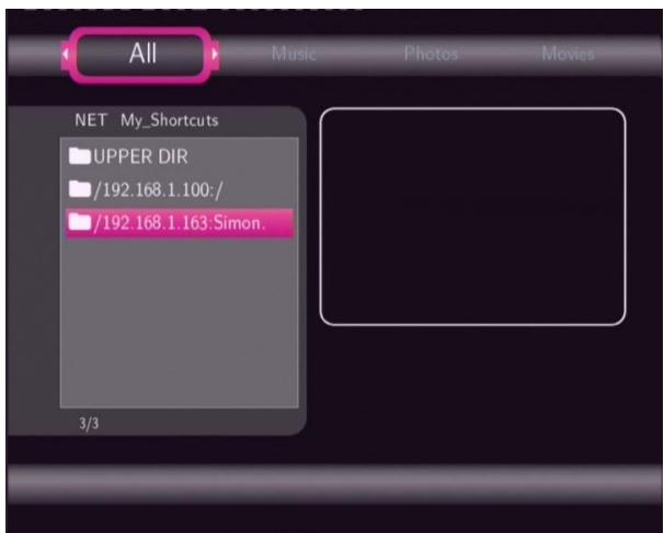 EMTEC HDD MOVIE CUBE S120 - Browsing through 'My_Shortcuts' - 7