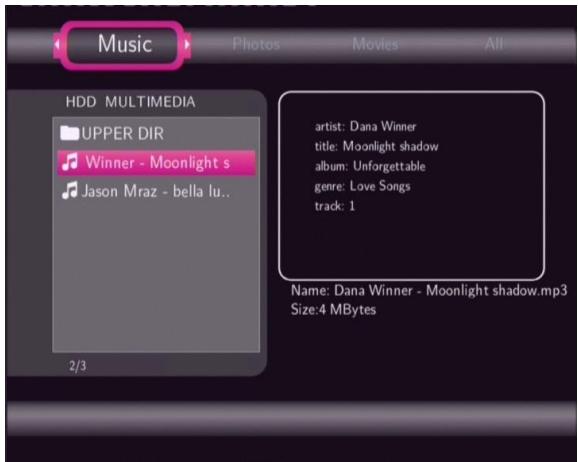 EMTEC HDD MOVIE CUBE S120 - Browsing Music - 1