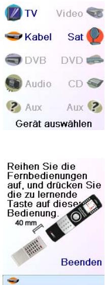 EMTEC TLCOMMANDE UNIVERSELLE H510 - Das Lernen der seitlichen Funktionstasten - 1