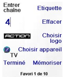EMTEC TLCOMMANDE UNIVERSELLE H510 - Réglage de vos favoris - 7