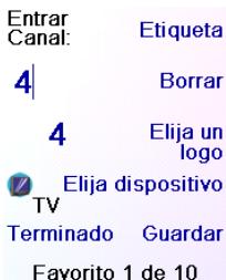 EMTEC TLCOMMANDE UNIVERSELLE H510 - Configuración de sus favoritos - 4