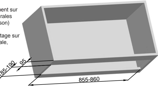 ROBLIN 900 - Perçage plan de support et montage hotte - 1
