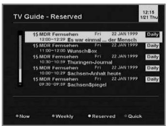 HUMAX F1-FOX - Weekly mode - 1