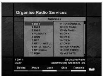 HUMAX NA-FOX - To group the services into Favourites; - 1