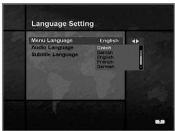 HUMAX NA-FOX - Language Setting - 1