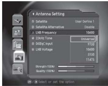 HUMAX CI-8100PVR - LNB Frequency (MHz) - 1