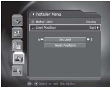 HUMAX CI-8100PVR - Motor Limit Setting - 2