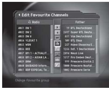 HUMAX CI-8100PVR - Move favourite channels - 1
