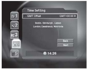 HUMAX CI-8100PVR - Time Setting - 1