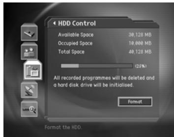 HUMAX CI-8100PVR - Checking Hard Disk Drive - 1