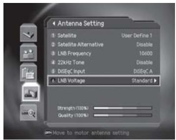 HUMAX CI-8100PVR - LNB Voltage - 1