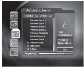 HUMAX CI-8100PVR - Automatic Search - 1