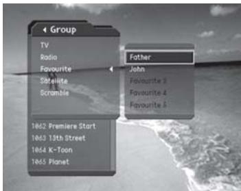 HUMAX CI-8100PVR - Changing Channel List Group - 1