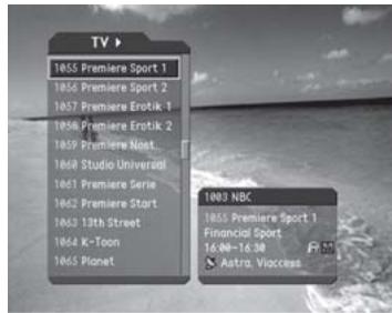 HUMAX CI-8100PVR - Displaying and Switching Channel List - 1