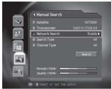 HUMAX CI-8100PVR - Network Search - 1