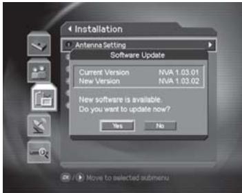 HUMAX CI-8100PVR - If updating software from Menu - 2