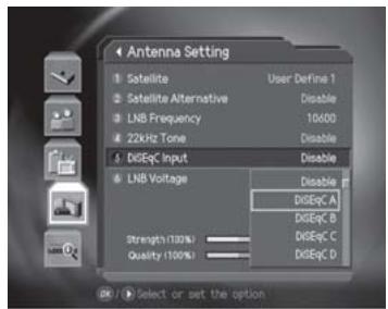 HUMAX CI-8100PVR - DiSEqC Input - 1