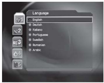 HUMAX CI-8100PVR - Language - 1