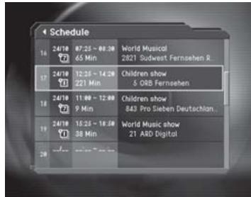 HUMAX CI-8100PVR - Recording Reservation - 1