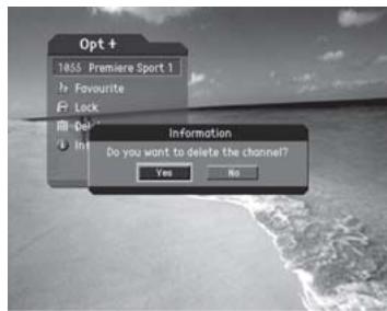 HUMAX CI-8100PVR - Delete a Channel - 1