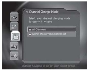 HUMAX CI-8100PVR - Channel Change Mode - 1