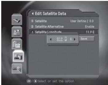 HUMAX CI-8100PVR - Edit Satellite Data - 3