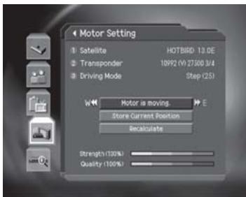 HUMAX CI-8100PVR - Motor Setting - 6