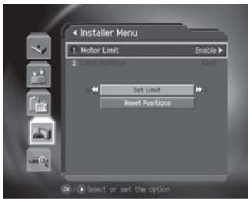 HUMAX CI-8100PVR - Motor Limit Setting - 1