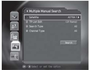 HUMAX CI-8100PVR - Multiple Manual Search - 1
