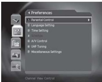 HUMAX CI-8100PVR - Parental Control - 1