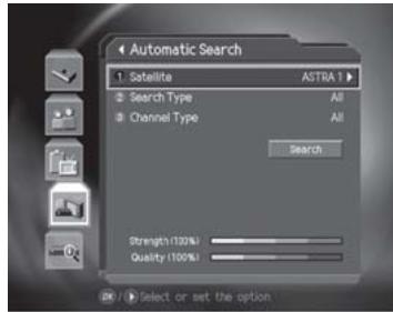 HUMAX CI-8100PVR - Automatic Search - 1
