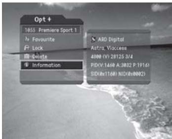 HUMAX CI-8100PVR - Channel Information - 1