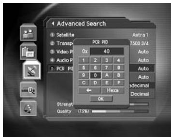 HUMAX DV-1100S - Video PID, Audio PID, PCR PID - 2
