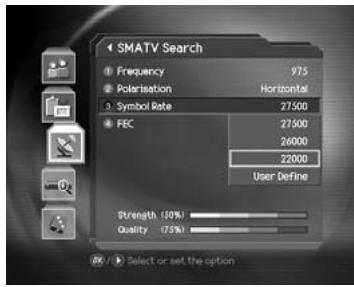 HUMAX DV-1100S - Symbol Rate - 1