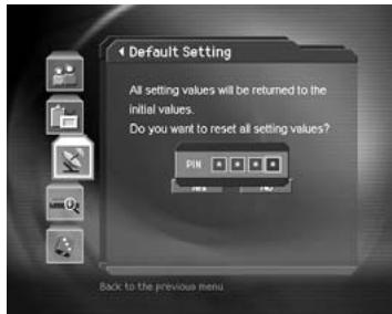HUMAX DV-1100S - Default Setting - 2