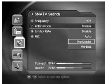 HUMAX DV-1100S - Polarisation - 1